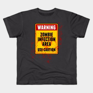 Zombie Infection Area Kids T-Shirt